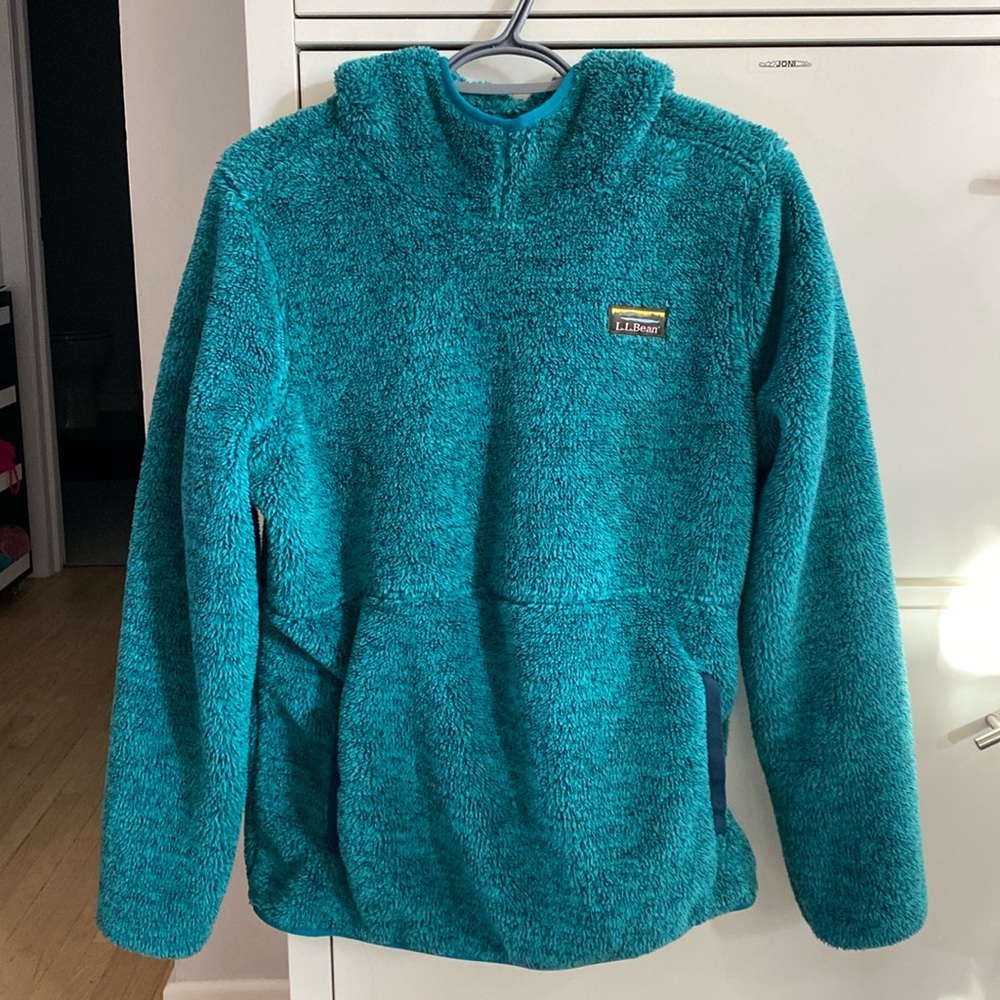 L.L. Bean Hi-Pile Hooded Pullover